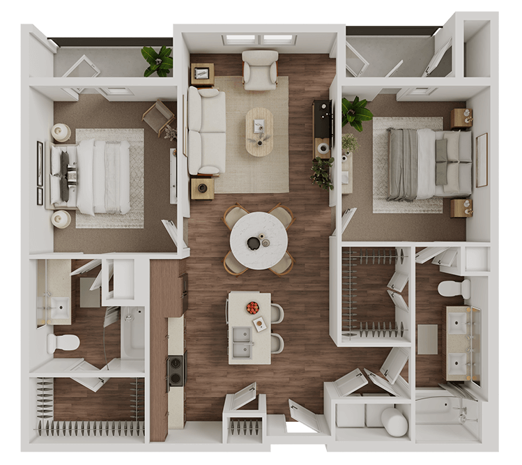 Floorplan Two Bedroom
